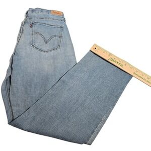 Levis 514 Straight Leg Jeans Womens 14S Light Wash Blue Denim W32 L30.  700